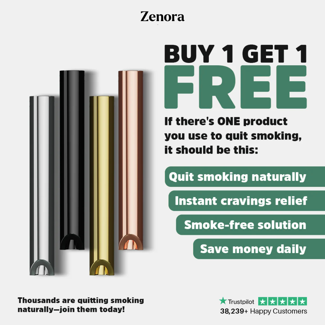 Zenora - The Necklace That Helps You Quit, Without The Smoke