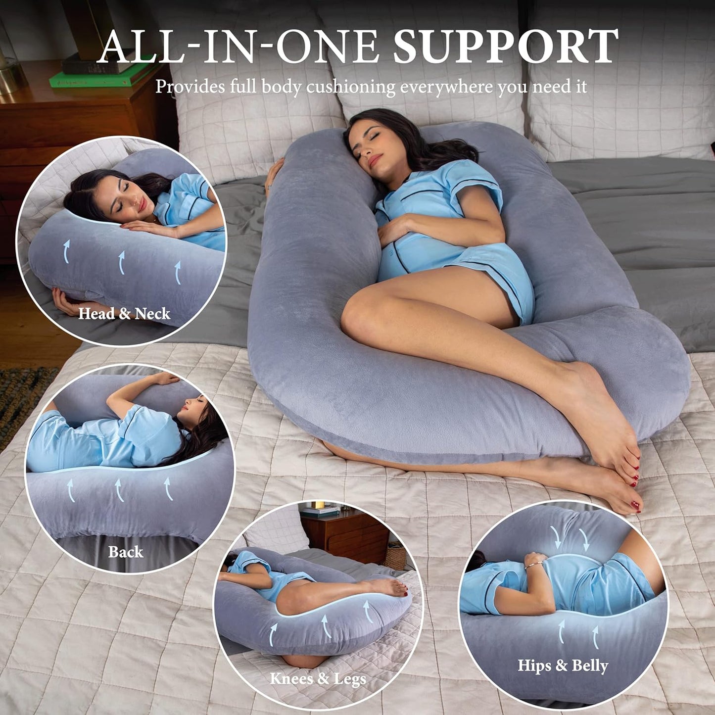 CloudComfort Adjustable Pregnancy Pillow