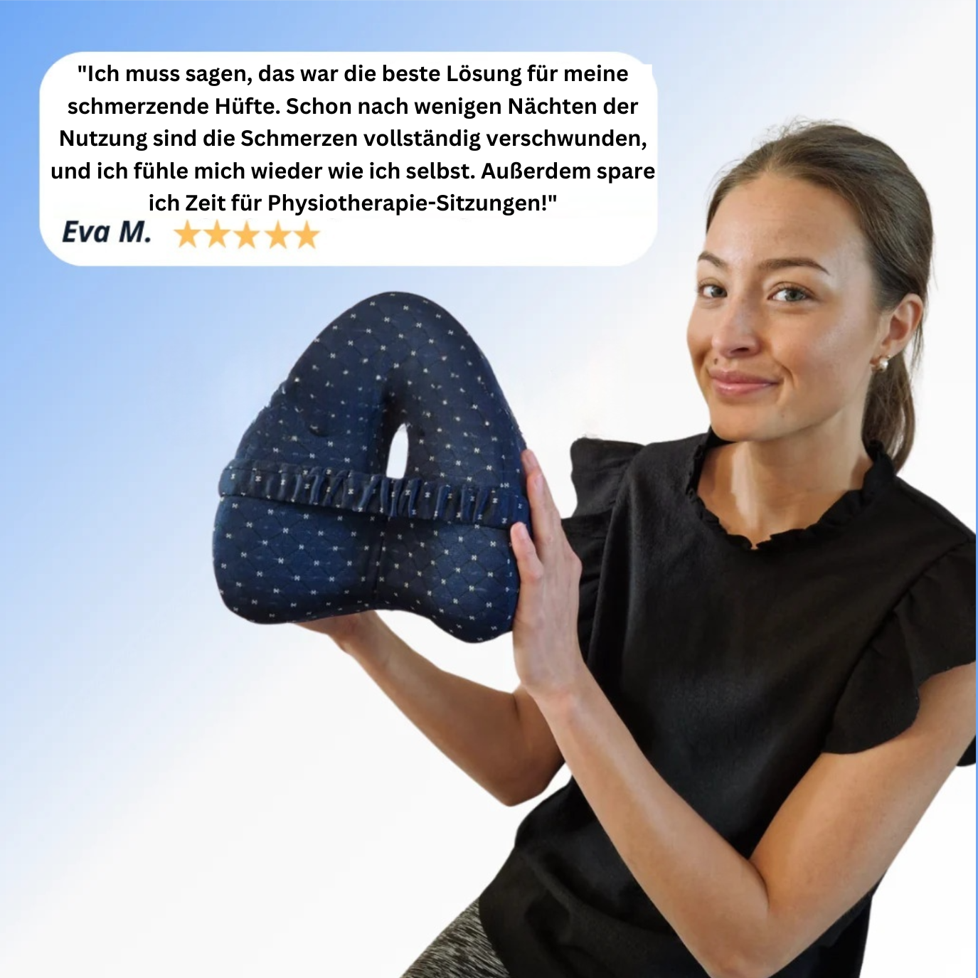 OrtoPillow™ Stützkissen – Die #1 Medizinisch Bewiesene Lösung gegen Rückenschmerzen, Hüftschmerzen & Ischias