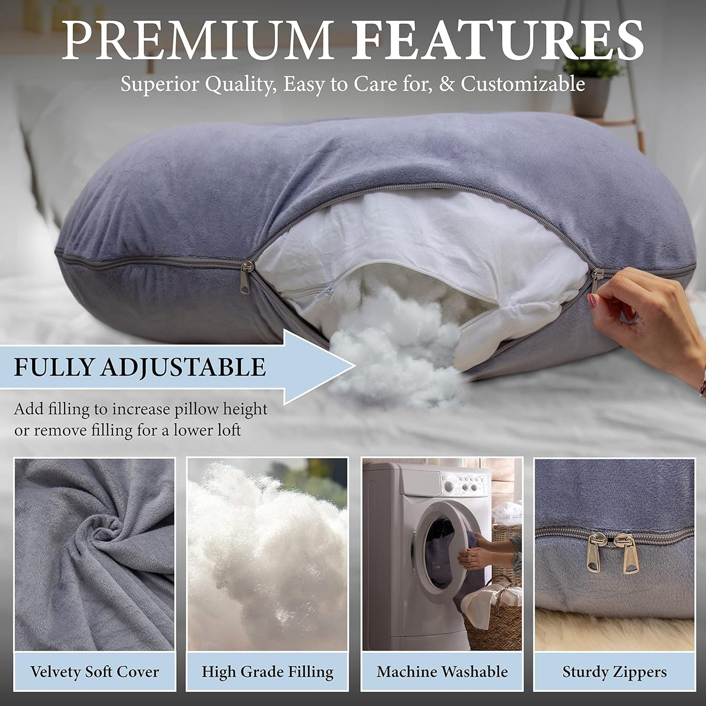 CloudComfort Adjustable Pregnancy Pillow