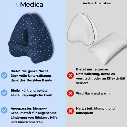 OrtoPillow™ Stützkissen – Die #1 Medizinisch Bewiesene Lösung gegen Rückenschmerzen, Hüftschmerzen & Ischias